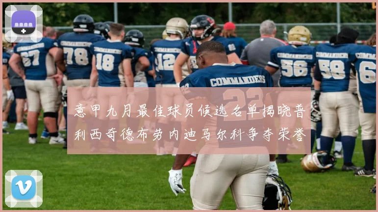 意甲九月最佳球员候选名单揭晓普利西奇德布劳内迪马尔科争夺荣誉