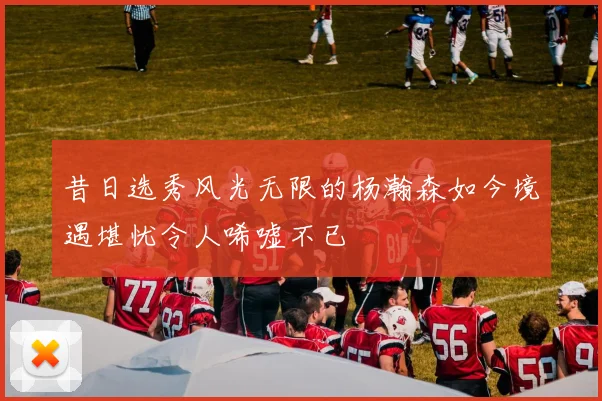 昔日选秀风光无限的杨瀚森如今境遇堪忧令人唏嘘不已